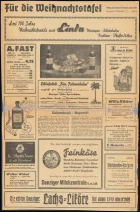 Zeitungsausschnitt; Danziger Neueste Nachrichten Nr. 295