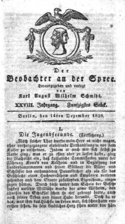50. Stueck, 14. Dezember 1829