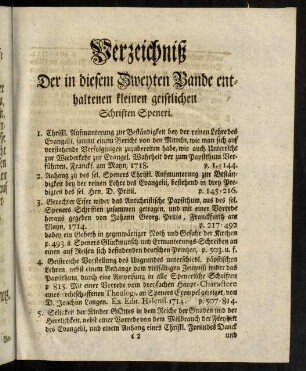 Verzeichniß