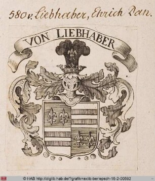 Wappen des Erich Daniel von Liebhaber