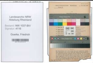 Entnazifizierung Friedrich Goerke , geb. 30.12.1906 (Polizeibeamter)