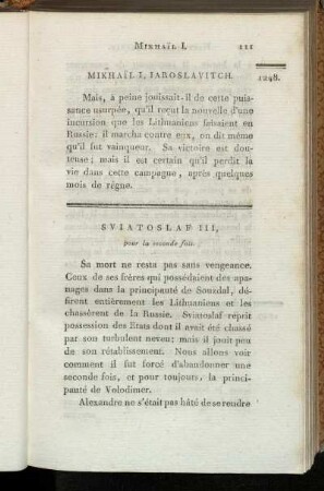 Sviatoslaf III, pour la seconde fois
