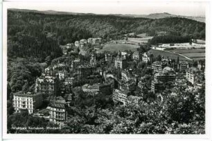 Weltbad Karlsbad. Westend mit orthodoxer Kirche St. Peter und Paul