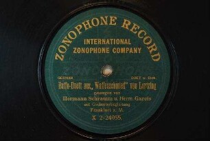 Buffo-Duett aus "Waffenschmied" / von Lortzing