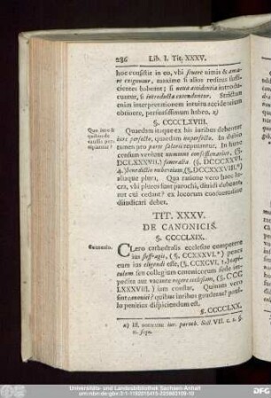 Tit. XXXV. De Canonicis.
