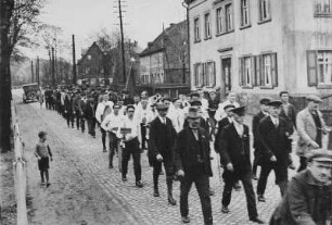 Demonstration zum 1. Mai in Raschau