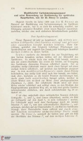 20: Modifizierter Farbenmessungsapparat und seine Anwendung zur Bestimmung der spektralen Hauptfarben, von Sir W. Abney in London