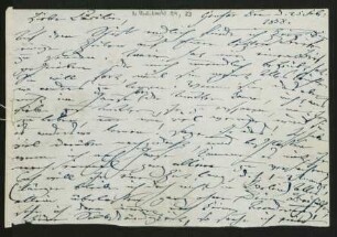 Brief an Cäcilie Bargiel ; 25.02.1858