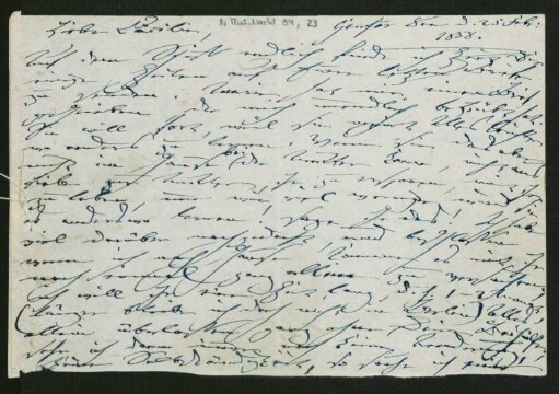 Brief an Cäcilie Bargiel ; 25.02.1858
