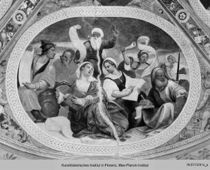 Freskenzyklus: Szenen aus dem Leben Mariens : Kuppelfresken : Sibyllen und Propheten