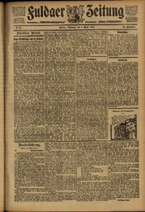 Zweite Ausgabe vom Mittwoch, den 04. April 1906.