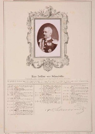 Bildnis von Hans Lothar von Schweinitz (1822-1901)
