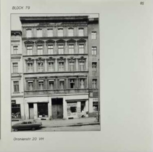 Fotografie: Oranienstr. 20, um 1981