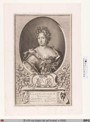 Bildnis Clara Elisabeth Gräfin von Platen, geb. von Meysenbug