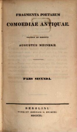 Fragmenta poetarum comoediae antiquae, 2