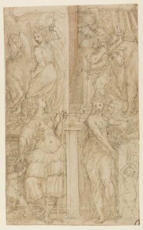 Vier allegorische Figuren