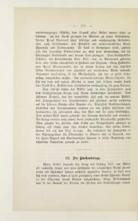 III. Die Türkenkriege