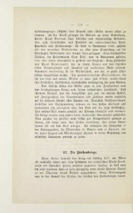 III. Die Türkenkriege