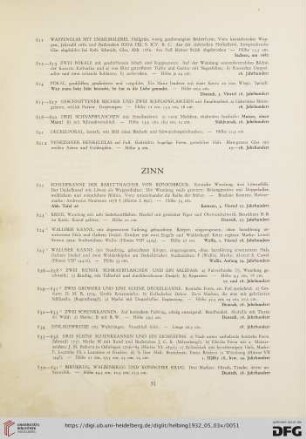 Zinn (Nr. 822-910)