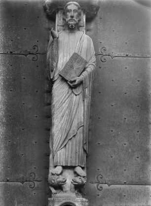 Südportal — Weltgerichtsportal — Trumeau Statue
