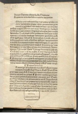 De articulis fidei et ecclesiae sacramentis