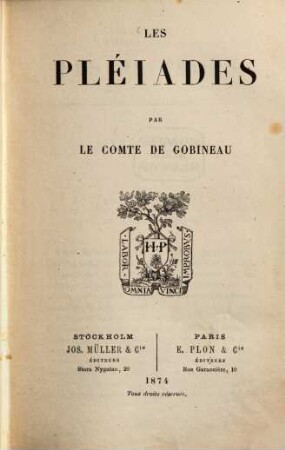 Les pléiades