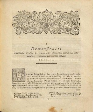 Dissertationes Mathematicae Et Physicae : Qvas Societati Regiae Scientiarvm Gottingensi Annis MDCCLVI - MDCCLXVI