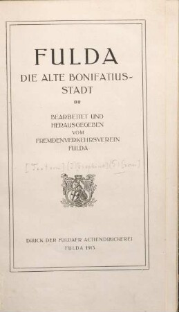 Fulda, die alte Bonifatius-Stadt