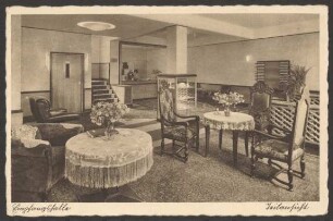 Ansichtskarte "Hotel Stuttgarter Hof", Teilansicht Eingangshalle, Anhalter Straße 9