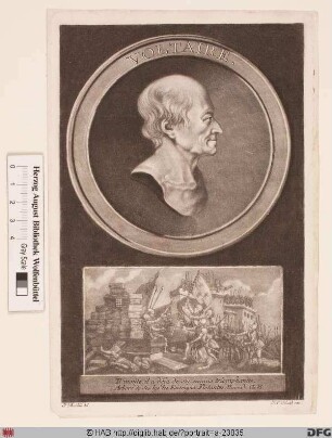 Bildnis Voltaire (eig. François-Marie Arouet)