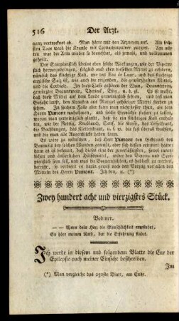 Zwey hundert acht und vierzigstes Stück