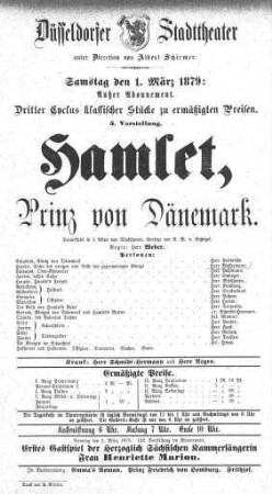 Hamlet, Prinz von Dänemark