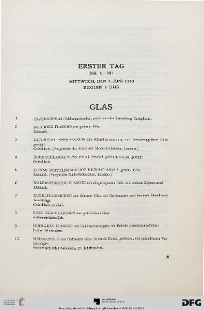 Glas (Nr. 1-124)