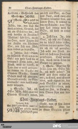 Char-Freytags-Lieder.