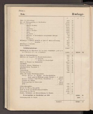 Anlage 8. Umlage-Conto.