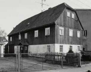 Neukirch, Wohnstallhaus : Neukirch (Kreis Bautzen), Wohnstallhaus, Dorfweg 8, 19. Jahrhundert, Straßenansicht, Hofseite
