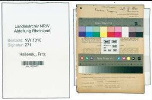 Entnazifizierung Fritz Hasenau , geb. 06.11.1900 (Rechtsberater)