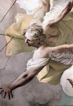Pallas Athene als Triumph der göttlichen Weisheit, Sieg über die Mächte der Finsternis