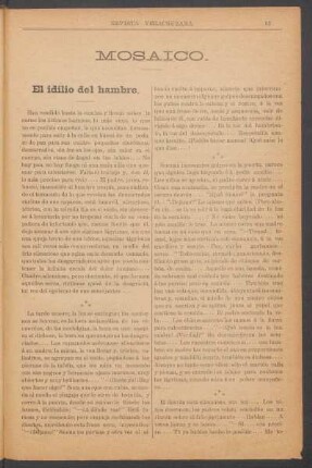 El idilio del hambre.