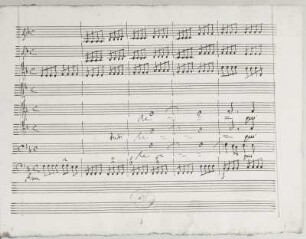 Beginn Requiem, Seite 3 der Partitur