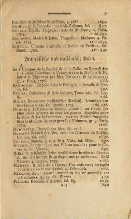 Französische und italiänische Arien