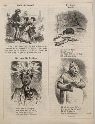 "Praktische Botanik" "Warnung für Mädchen" "Der Igel"