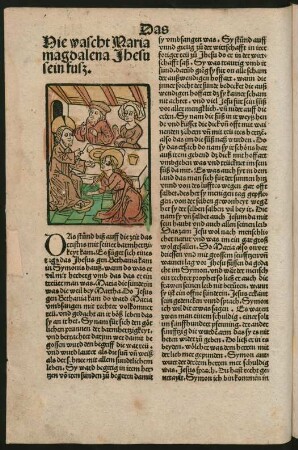 Hie wascht Maria magdalena Jhesu sein fuß.