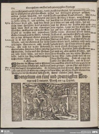[Evangelium und Epistel am fünf und zwantzigsten Sontage nach Trinitatis]