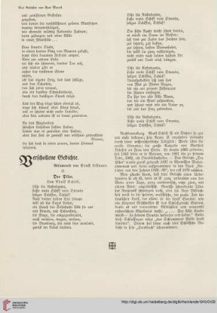 Verschollene Gedichte
