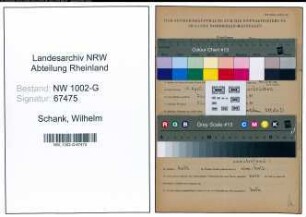 Entnazifizierung Wilhelm Schank, geb. 10.04.1916 (Automechaniker)