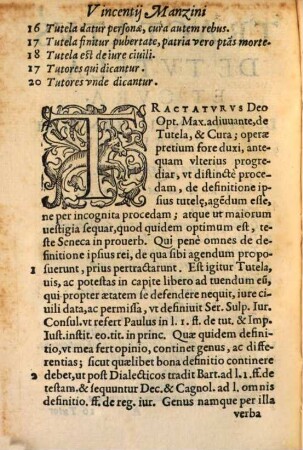 De tutela et cura minoribus exhibenda