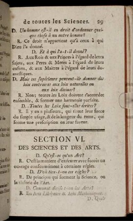 Section VI. Des Sciences Et Des Arts. - Section X. Suite De La Géographie.