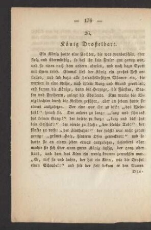 26. König Droßelbart.