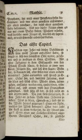 Das eilfte Capitel. - Das zwanzigste Capitel.